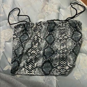 snake print tank top